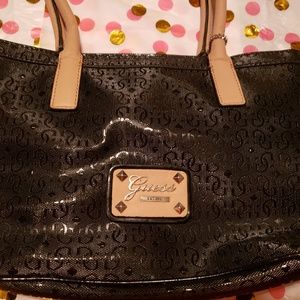 Guess Black Leather
